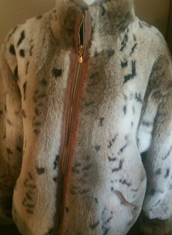 Genuine leather and faux fur Coat